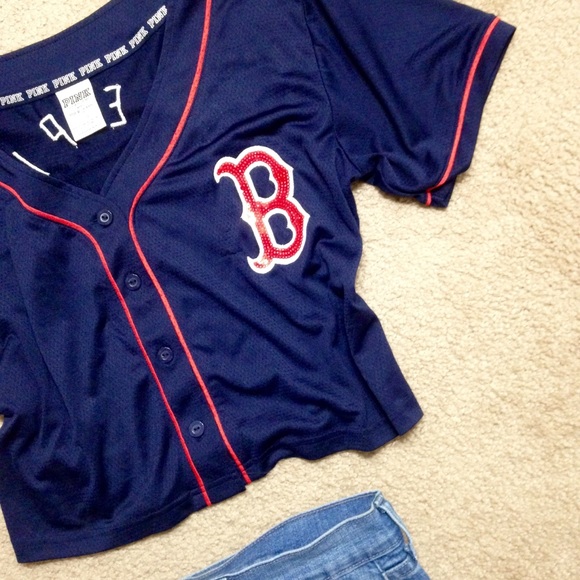 red sox crop top
